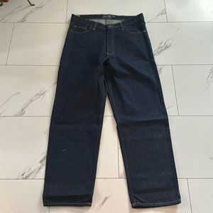 Army Navy Dark Wash Relaxed Fit Titanium Denim Jeans SIZE 36x30